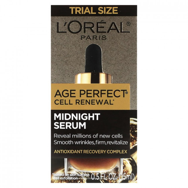 L'Oréal, Age Perfect Cell Renewal, Midnight Serum, пробный размер, 15 мл (0,5 жидких унций) (товар снят с производства)