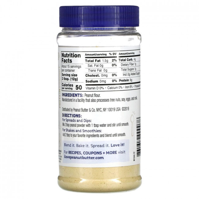 Peanut Butter & Co., Арахисовый порошок, чистый арахис, 184 г (6,5 унции) Peanut Butter & Co., Арахисовый порошок, чистый арахис, 184 г (6,5 унции)
