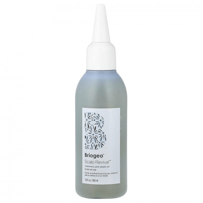 Briogeo, Scalp Revival™, масло для предварительного мытья кожи головы с розмарином, для волос и кожи головы, 100 мл (3,4 жидких унции)