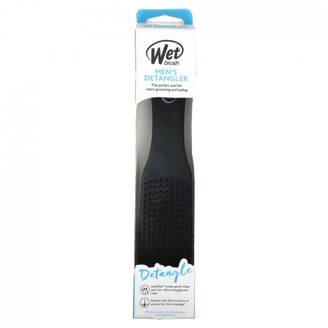 Wet Brush, Детанглер для мужчин, черный, 1 шт.