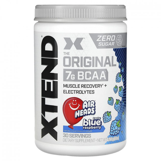 Xtend, The Original 7 г BCAA, со вкусом голубой малины, 423 г (15 унций)