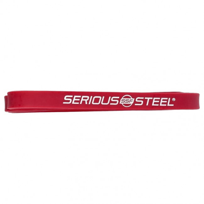Serious Steel Fitness, Ремешок для сопротивления, 32 дюйма, красный цвет # 2, 1 шт. Serious Steel Fitness, Ремешок для сопротивления, 32 дюйма, красный цвет # 2, 1 шт.