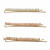 Kitsch, Beaded Bobby Pins, Blush/Mauve, 3 Pieces
