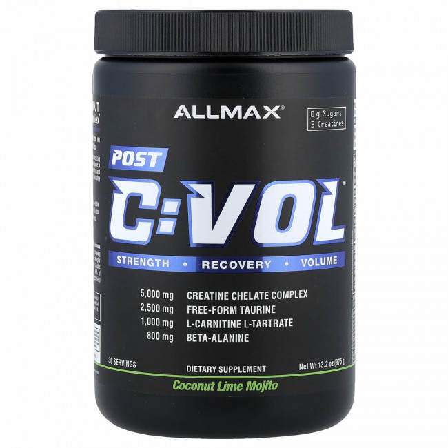 ALLMAX Nutrition, CVOL, Post, вкус кокоса и лайма, 375 г (13,2 унции)