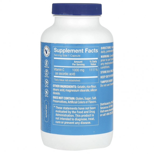 The Vitamin Shoppe, Витамин C, 1000 мг, 300 капсул The Vitamin Shoppe, Витамин C, 1000 мг, 300 капсул