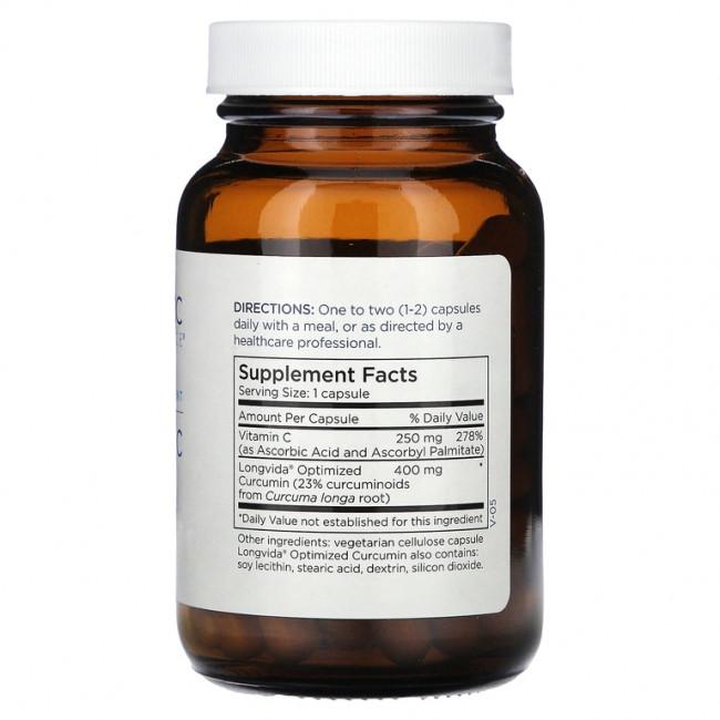 Metabolic Maintenance, куркумин + витамин C, 400 мг, 60 капсул