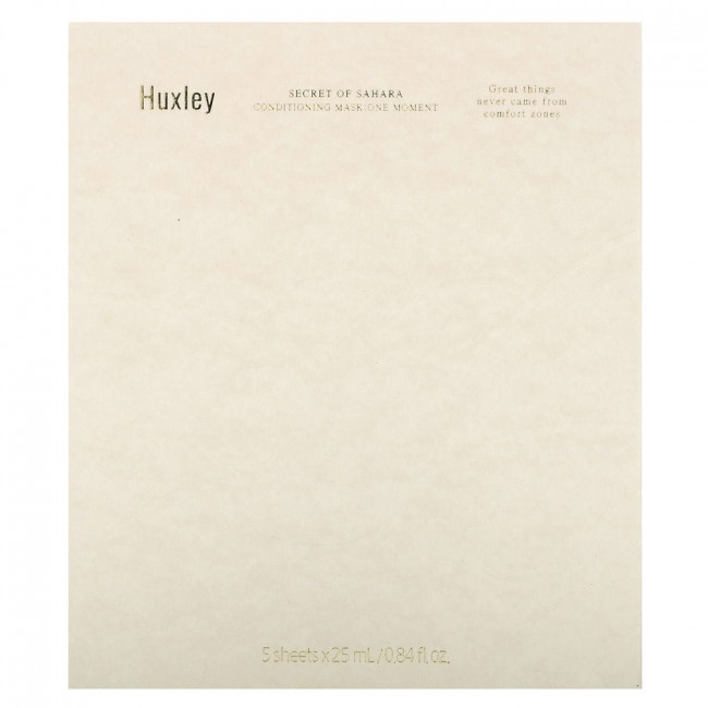 Huxley, Secret of Sahara, увлажняющая маска для красоты, One Moment, 5 шт., По 25 мл (0,84 жидк. Унции)