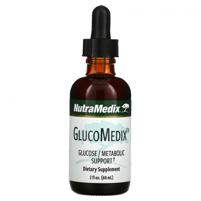 NutraMedix, GlucoMedix, поддержка глюкозы и метаболизма, 60 мл (2 унции) NutraMedix, GlucoMedix, поддержка глюкозы и метаболизма, 60 мл (2 унции)