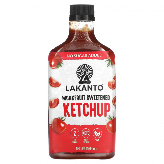 Lakanto, Подслащенный кетчуп из монахов, 384 мл (13 жидк. Унций) Lakanto, Подслащенный кетчуп из монахов, 384 мл (13 жидк. Унций)