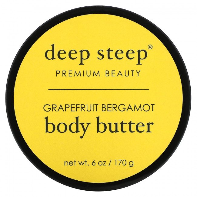 Deep Steep, Масло для тела, грейпфрут и бергамот, 170 г (6 унций) Deep Steep, Масло для тела, грейпфрут и бергамот, 170 г (6 унций)