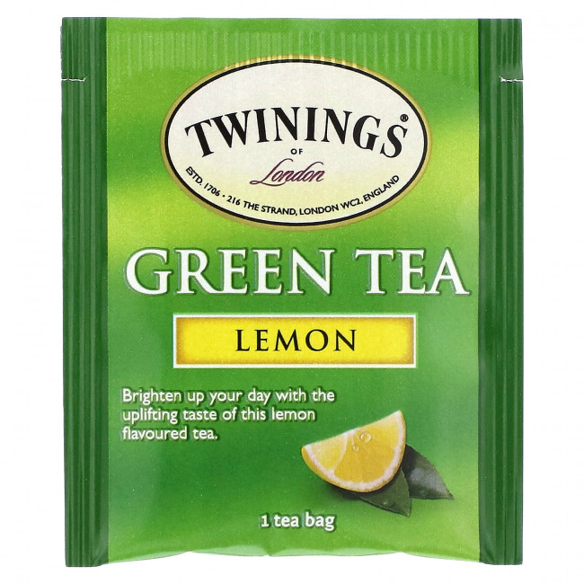 Twinings, Зеленый чай, лимон, 20 чайных пакетиков, 40 г (1,41 унции) Twinings, Зеленый чай, лимон, 20 чайных пакетиков, 40 г (1,41 унции)