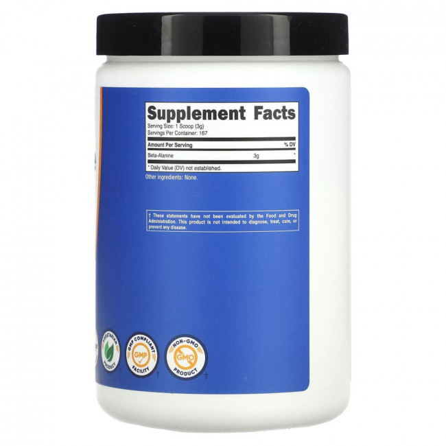 Nutricost, Beta-Alanine, Unflavored, 17.6 oz (500 g)