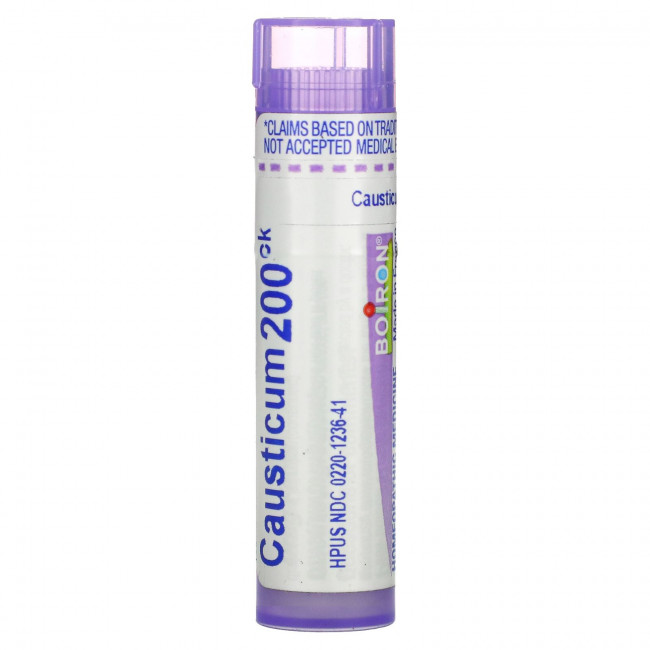 Boiron, Single Remedies, Каустикум, 200CK, прибл. 80 гранул Boiron, Single Remedies, Каустикум, 200CK, прибл. 80 гранул