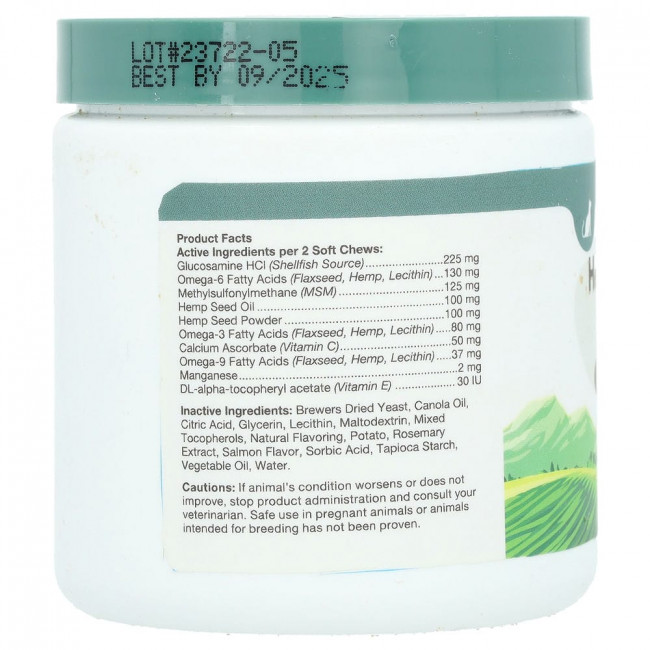 NaturVet, Hemp Joint Health Plus Hemp Seed, для кошек, 60 жевательных таблеток, 90 г (3 унции) NaturVet, Hemp Joint Health Plus Hemp Seed, для кошек, 60 жевательных таблеток, 90 г (3 унции)