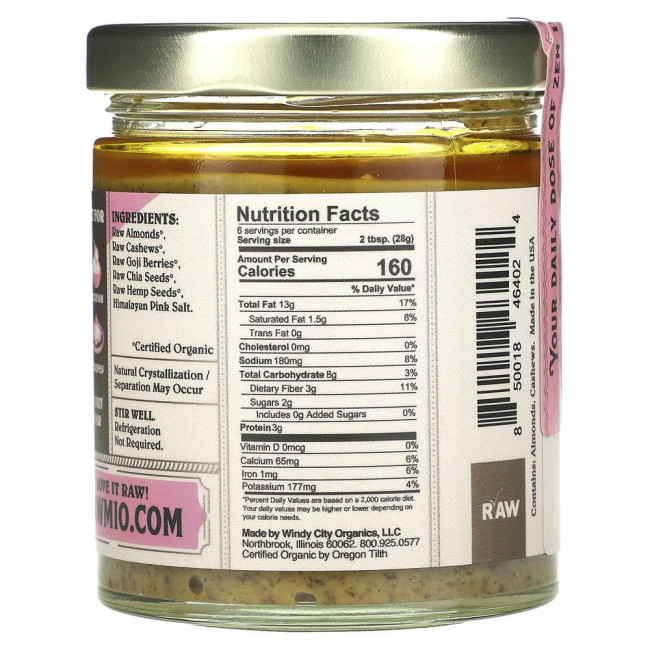 Rawmio, Спред суперпродуктов, 170 г (6 унций)