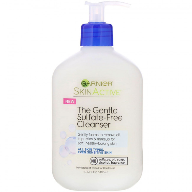 Garnier, SkinActive, мягкий очищающий бессульфатный крем, 400 мл Garnier, SkinActive, мягкий очищающий бессульфатный крем, 400 мл