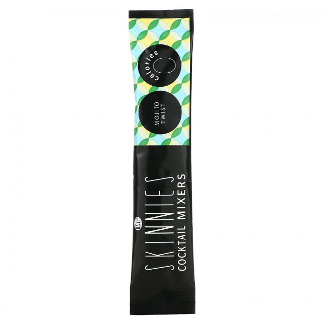 RSVP Skinnies, Миксеры для коктейлей, Mojito Twist, 6 порционных пакетиков, 11,4 г (0,40 унции)