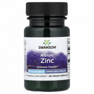 Swanson, Albion Zinc, 30 мг, 90 капсул