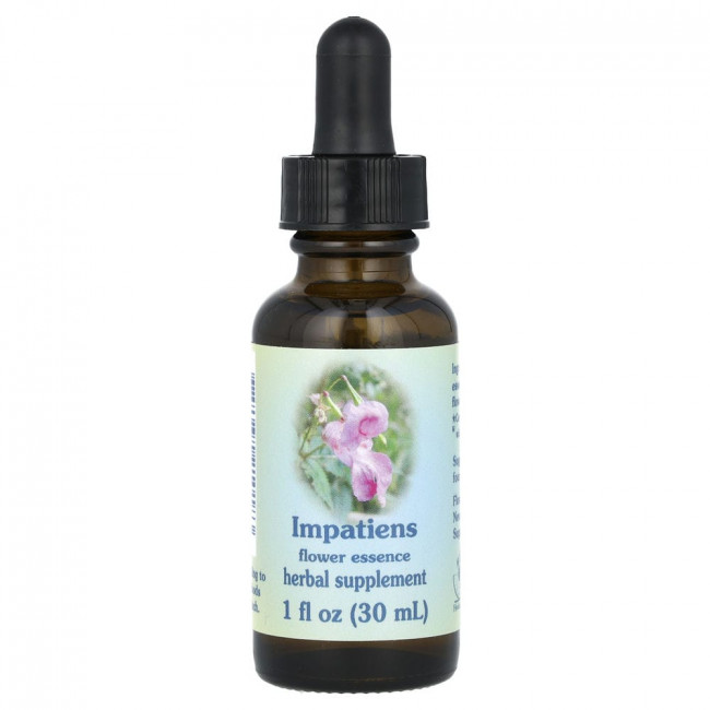 Flower Essence Services, Impatiens, Flower Essence, 1 fl oz (30 ml)