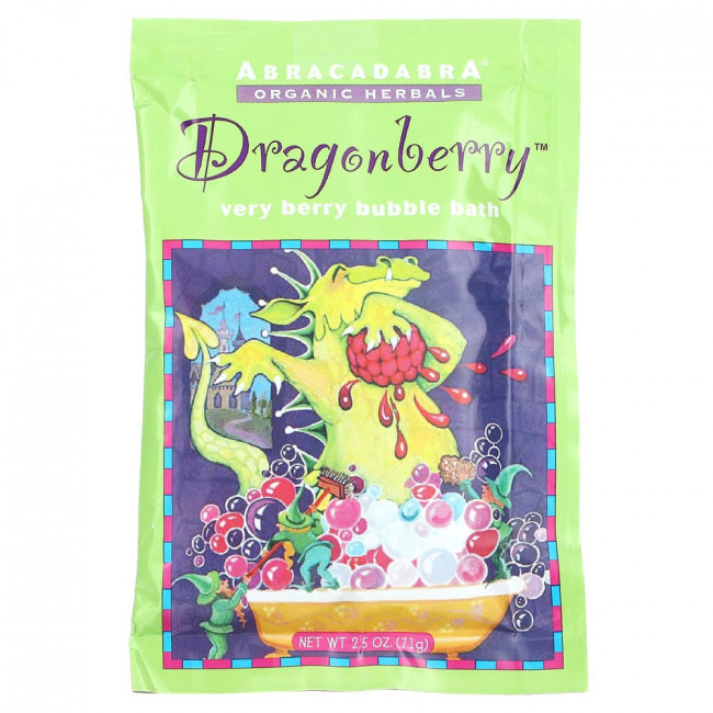Abra Therapeutics, Dragonberry, Very Berry Bubble Bath, 2.5 oz (71 g) (Снят с производства)