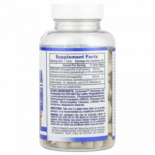 Hi Tech Pharmaceuticals, Ashwagandha, 600 mg, 90 Tablets