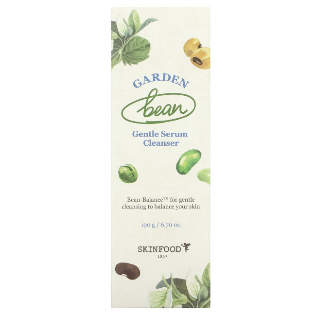 SKINFOOD, Garden Bean, нежная очищающая сыворотка, 190 г (6,7 унции) SKINFOOD, Garden Bean, нежная очищающая сыворотка, 190 г (6,7 унции)