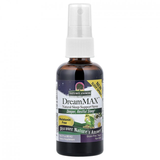 Nature's Answer, DreamMAX™, натуральный травяной препарат, 60 мл (2 жидких унции) Nature's Answer, DreamMAX™, натуральный травяной препарат, 60 мл (2 жидких унции)