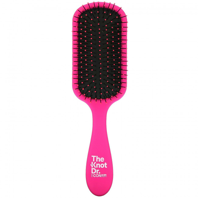 Conair, The Knot Dr, Pro Brite Wet & Dry, средство для расчесывания волос, розовый, 1 кисть Conair, The Knot Dr, Pro Brite Wet & Dry, средство для расчесывания волос, розовый, 1 кисть