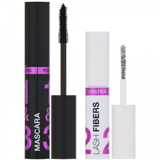 Wet n Wild, Тушь для ресниц Lash-O-Matic Mascara + комплект с фиброй для удлинения ресниц Fiber Extension Kit, отенок Very Black, 11 мл Wet n Wild, Тушь для ресниц Lash-O-Matic Mascara + комплект с фиброй для удлинения ресниц Fiber Extension Kit, отенок Very Black, 11 мл