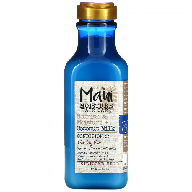 Maui Moisture, Уход за волосами, питание и увлажнение, кондиционер с кокосовым молоком, для сухих волос, 385 мл (13 жидк. Унций) Maui Moisture, Уход за волосами, питание и увлажнение, кондиционер с кокосовым молоком, для сухих волос, 385 мл (13 жидк. Унций)
