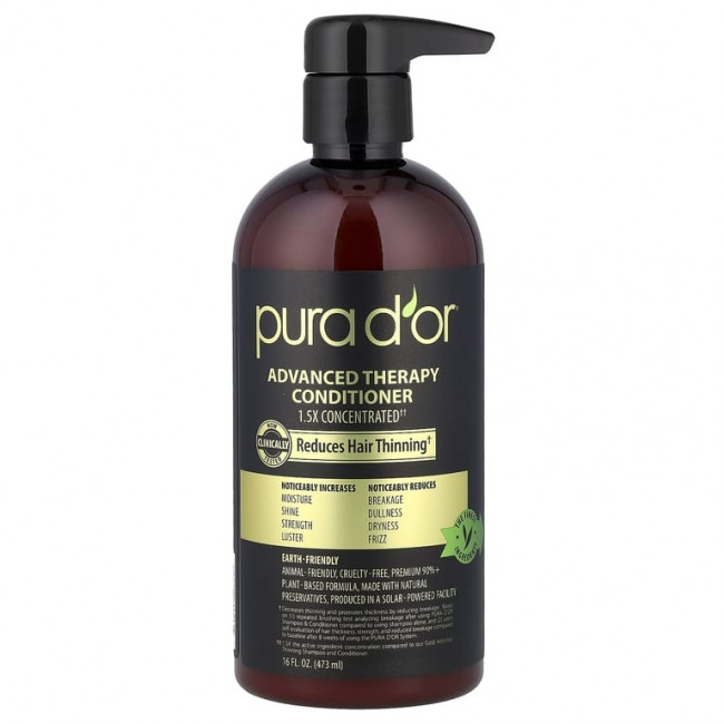Pura D'or, Advanced Therapy, кондиционер, 473 мл (16 жидк. Унций) Pura D'or, Advanced Therapy, кондиционер, 473 мл (16 жидк. Унций)