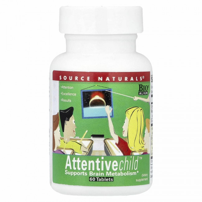Source Naturals, Attentive Child, 60 таблеток