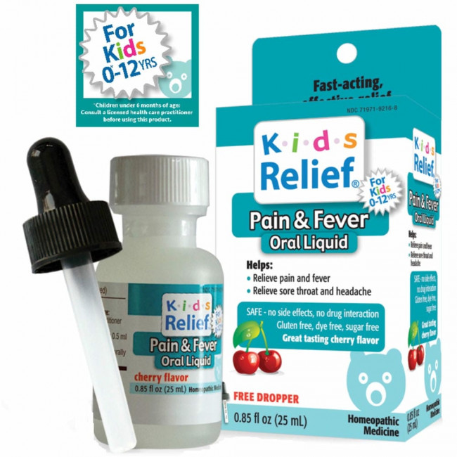 Homeolab USA, Kids Relief, жидкость для перорального применения от боли и лихорадки, для детей 0–12 лет, со вкусом вишни, 25 мл (0,85 жидк. Унции) Homeolab USA, Kids Relief, жидкость для перорального применения от боли и лихорадки, для детей 0–12 лет, со вкусом вишни, 25 мл (0,85 жидк. Унции)
