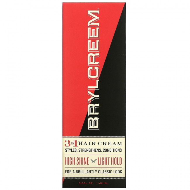 Brylcreem, Крем для волос 3 в 1, для яркого блеска, легкая фиксация, 162 мл (5,5 жидк. Унции) Brylcreem, Крем для волос 3 в 1, для яркого блеска, легкая фиксация, 162 мл (5,5 жидк. Унции)