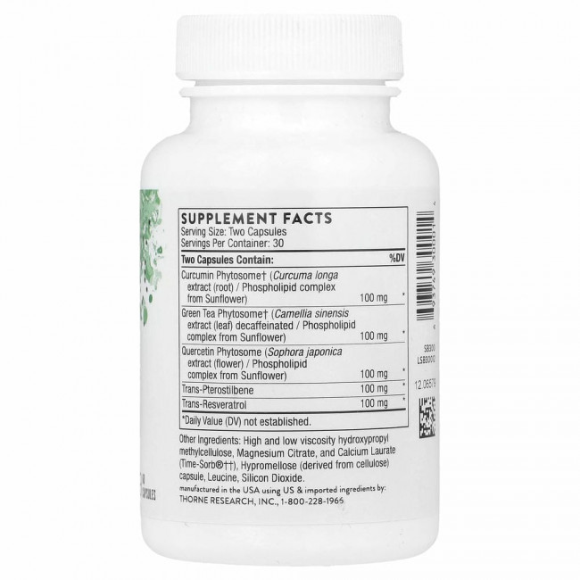 Thorne Research, PolyResveratrol-SR, 60 капсул