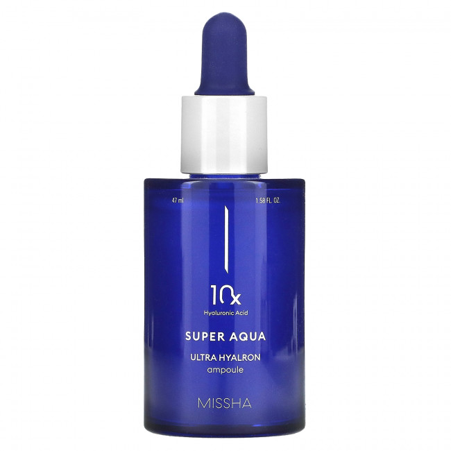 Missha, Super Aqua, ультра гиалроновая ампула, 47 мл (1,58 жидк. Унции) Missha, Super Aqua, ультра гиалроновая ампула, 47 мл (1,58 жидк. Унции)