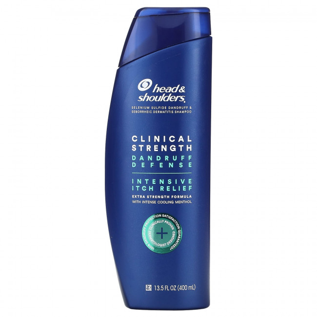 Head & Shoulders, Clinical Strength, шампунь от перхоти, интенсивное снятие зуда, 400 мл (13,5 жидк. Унции) Head & Shoulders, Clinical Strength, шампунь от перхоти, интенсивное снятие зуда, 400 мл (13,5 жидк. Унции)