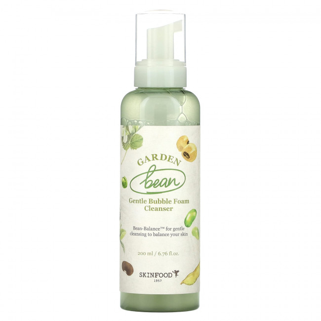 SKINFOOD, Garden Bean, мягкая пенка для умывания, 200 мл (6,76 жидк. Унции) SKINFOOD, Garden Bean, мягкая пенка для умывания, 200 мл (6,76 жидк. Унции)
