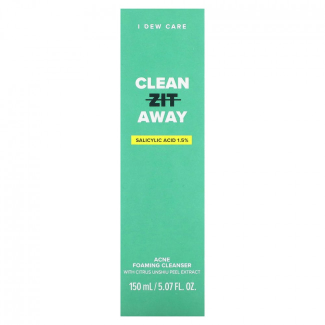 I Dew Care, Clean Zit Away, пенящееся очищающее средство от акне, 150 мл (5,07 жидк. Унции)