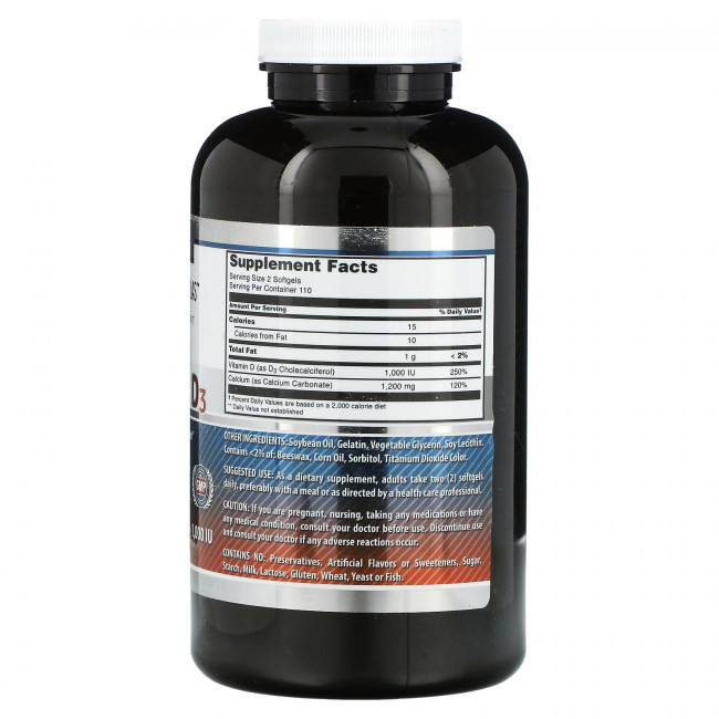 Amazing Nutrition, Кальций с витамином D3, 220 капсул Amazing Nutrition, Кальций с витамином D3, 220 капсул