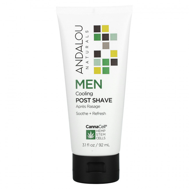 Andalou Naturals, CannaCell, Men, охлаждающее средство после бритья, 3,1 жидкой унции (92 мл) Andalou Naturals, CannaCell, Men, охлаждающее средство после бритья, 3,1 жидкой унции (92 мл)