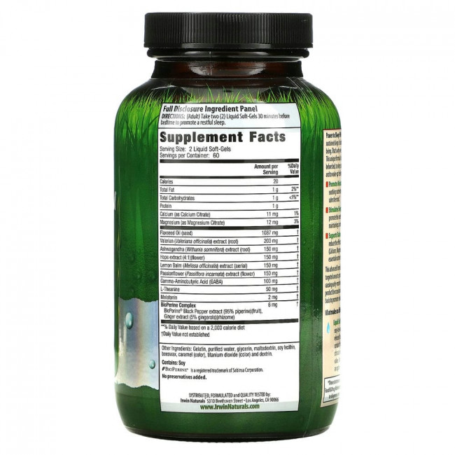 Irwin Naturals, Power to Sleep PM, 120 мягких желатиновых капсул с жидкостью Irwin Naturals, Power to Sleep PM, 120 мягких желатиновых капсул с жидкостью