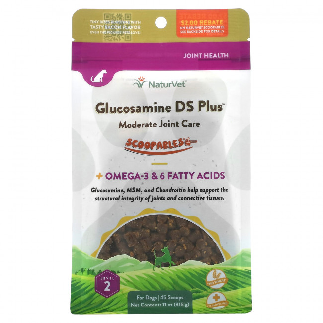 NaturVet, Scoopables, глюкозамин DS плюс умеренный уход за суставами, для собак, бекон, 315 г (11 унций) NaturVet, Scoopables, глюкозамин DS плюс умеренный уход за суставами, для собак, бекон, 315 г (11 унций)