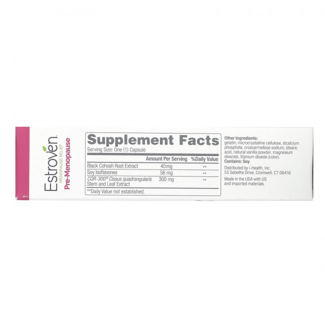 Estroven, Menopause Relief, Pre-Menopause, 30 капсул Estroven, Menopause Relief, Pre-Menopause, 30 капсул