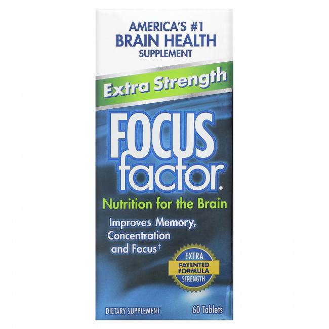 Focus Factor, Extra Strength, 60 таблеток Focus Factor, Extra Strength, 60 таблеток