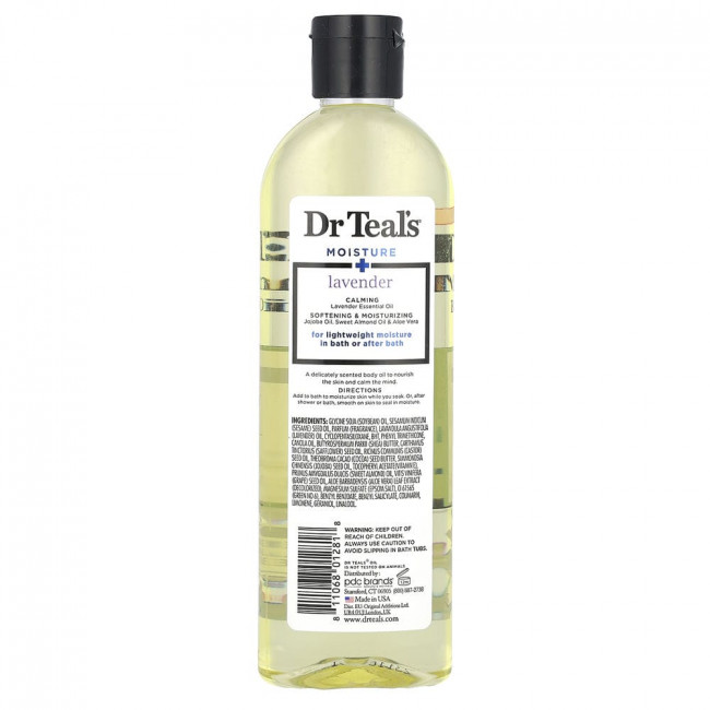 Dr. Teals, Moisturizing Bath & Body Oil, Lavender , 8.8 fl oz (260 ml)
