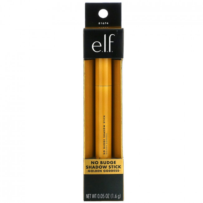 E.L.F., No Budge Shadow Stick, Golden Goddess, 1,6 г (0,05 унции) E.L.F., No Budge Shadow Stick, Golden Goddess, 1,6 г (0,05 унции)