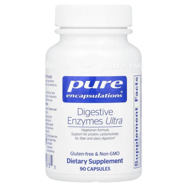 Pure Encapsulations, Digestive Enzymes Ultra, 90 капсул
