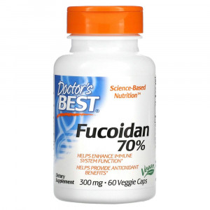 Doctor's Best, фукоидан 70%, 60 вегетарианских капсул Doctor's Best, фукоидан 70%, 60 вегетарианских капсул