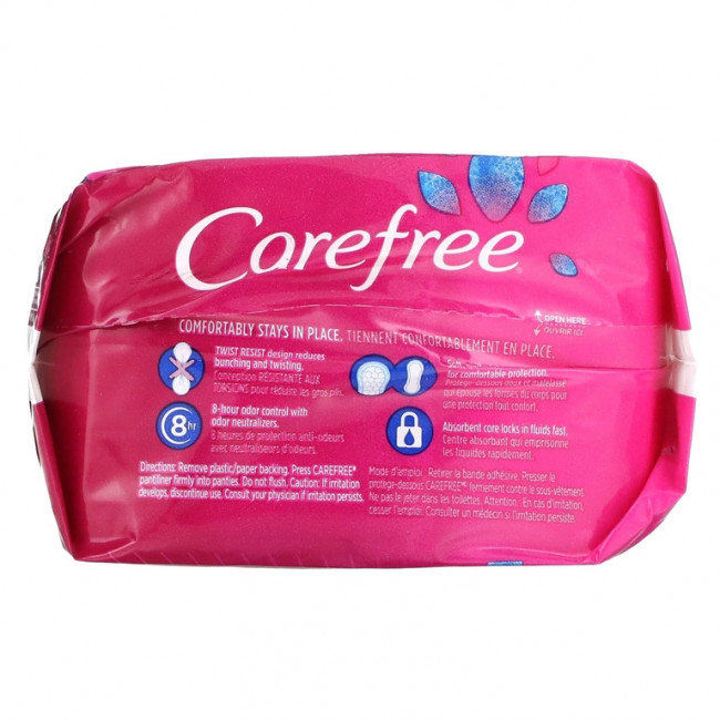 Carefree, Acti-Fresh, ежедневные вкладыши, удлиненные, без запаха, 36 вкладышей
